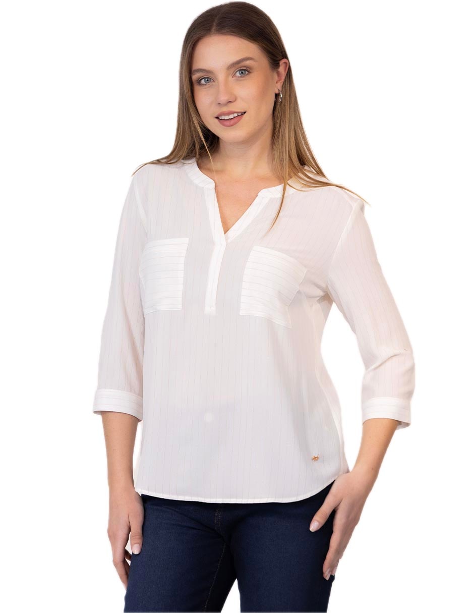 Blusa Adolfo Dominguez manga al codo para mujer Blusa Adolfo Dominguez manga al codo para mujer