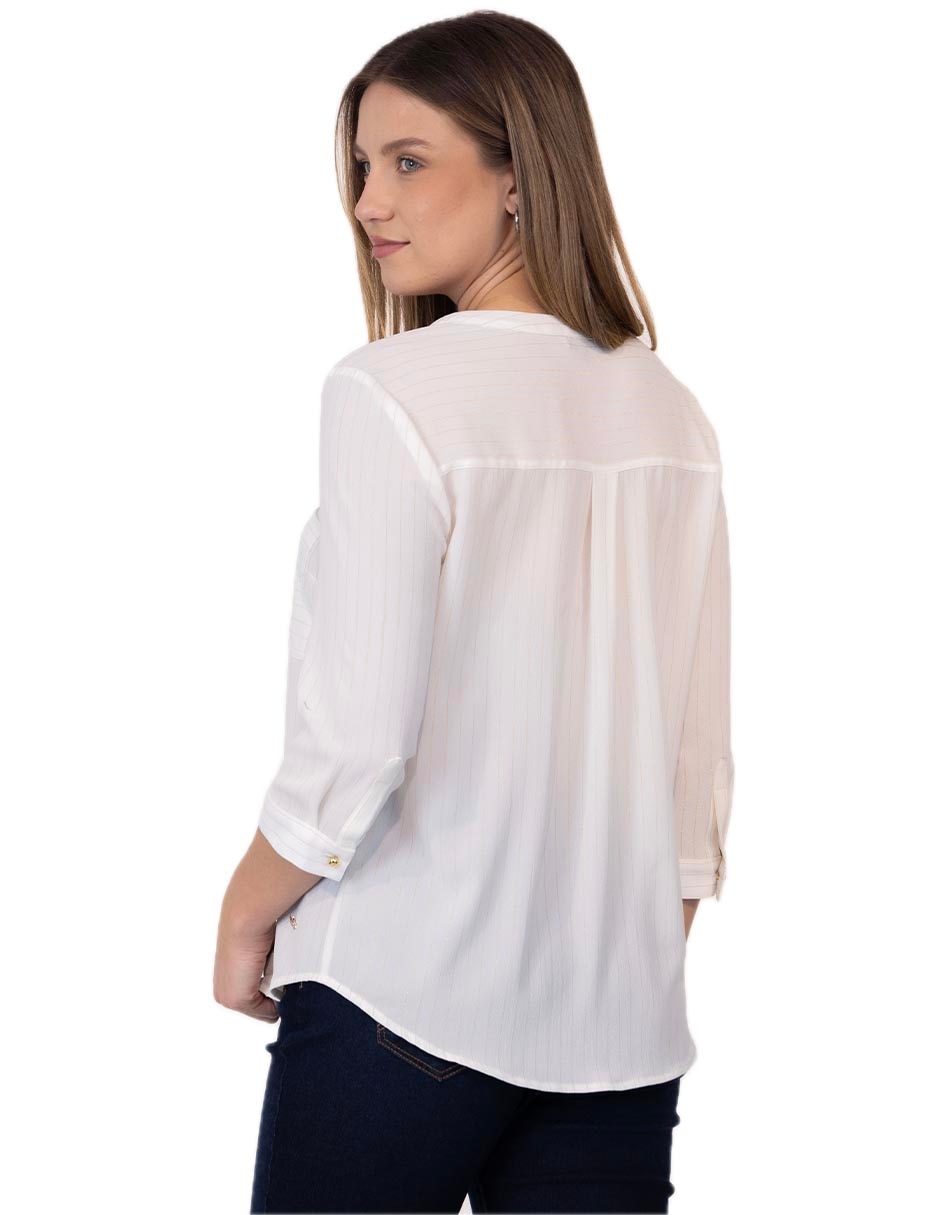 Blusa Adolfo Dominguez manga al codo para mujer 3