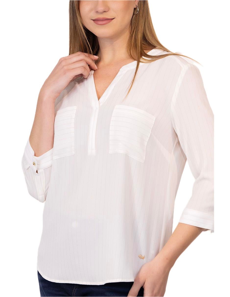 Blusa Adolfo Dominguez manga al codo para mujer 2