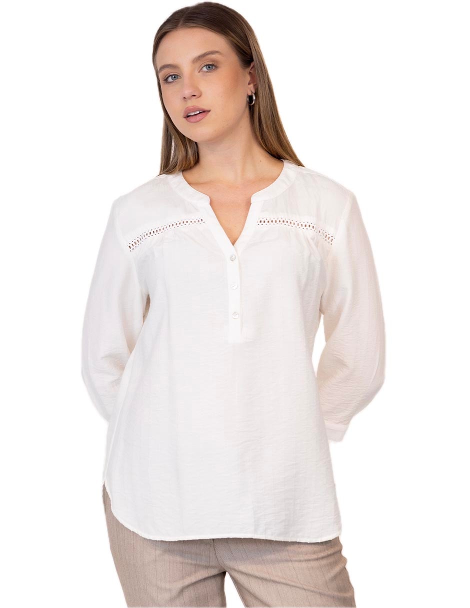 Blusa Adolfo Dominguez manga al codo para mujer Blusa Adolfo Dominguez manga al codo para mujer