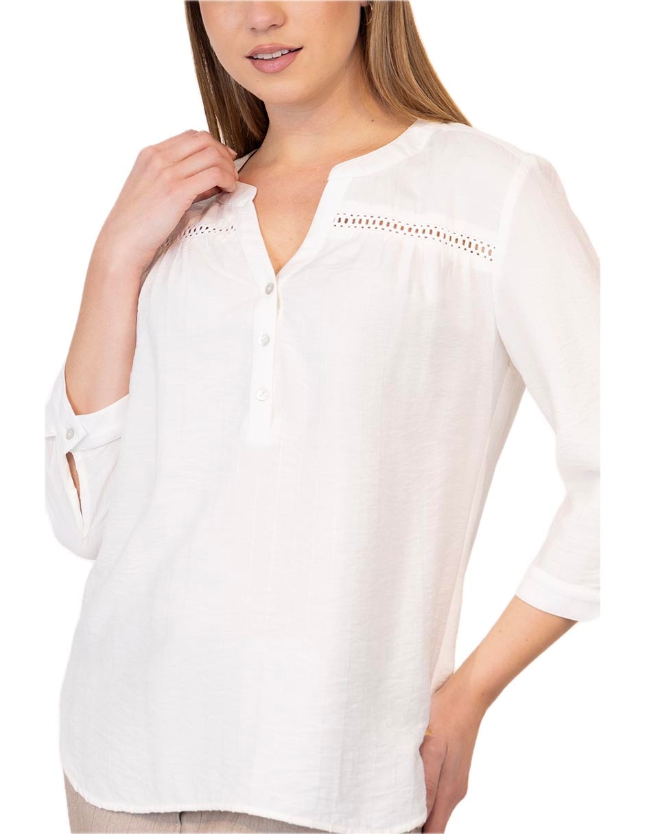 Blusa Adolfo Dominguez manga al codo para mujer 4