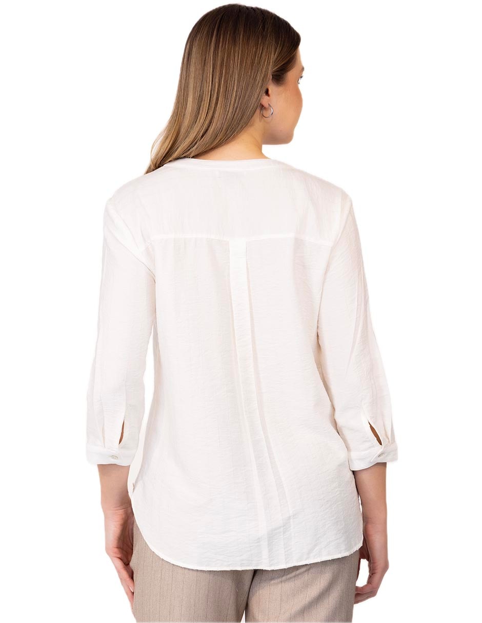 Blusa Adolfo Dominguez manga al codo para mujer 3