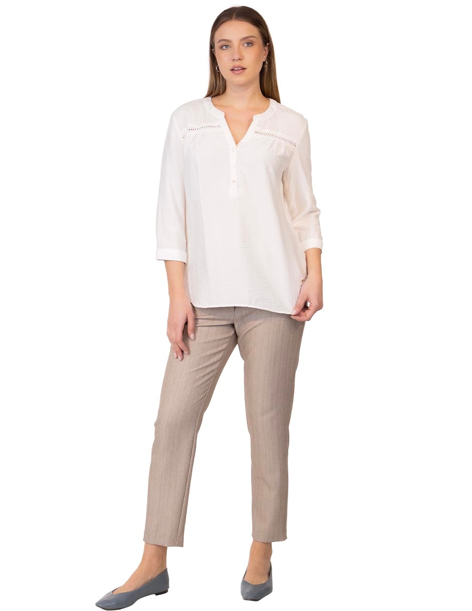 Blusa Adolfo Dominguez manga al codo para mujer 2