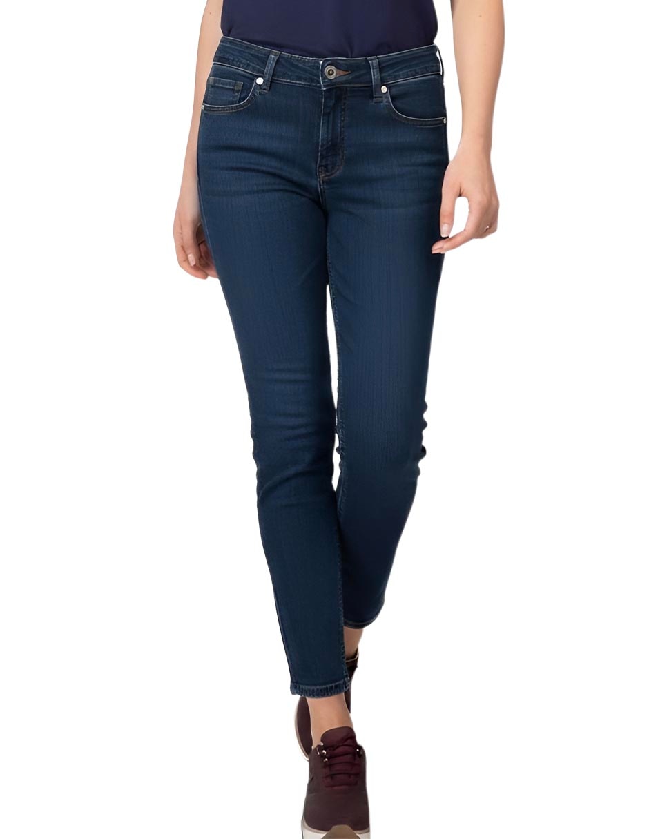 Jeans straight a la cintura para mujer Jeans straight a la cintura para mujer