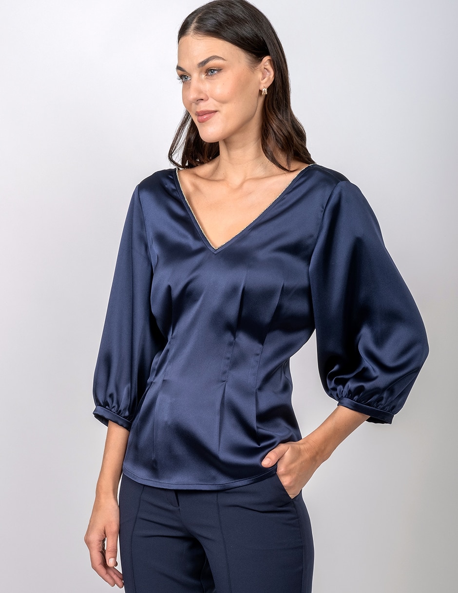 Blusa manga 3/4 para mujer 4