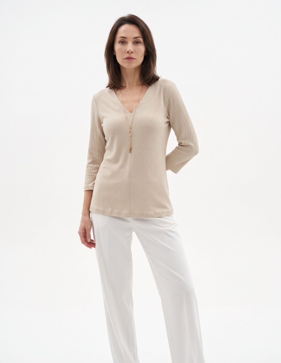 Blusa manga 3/4 para mujer