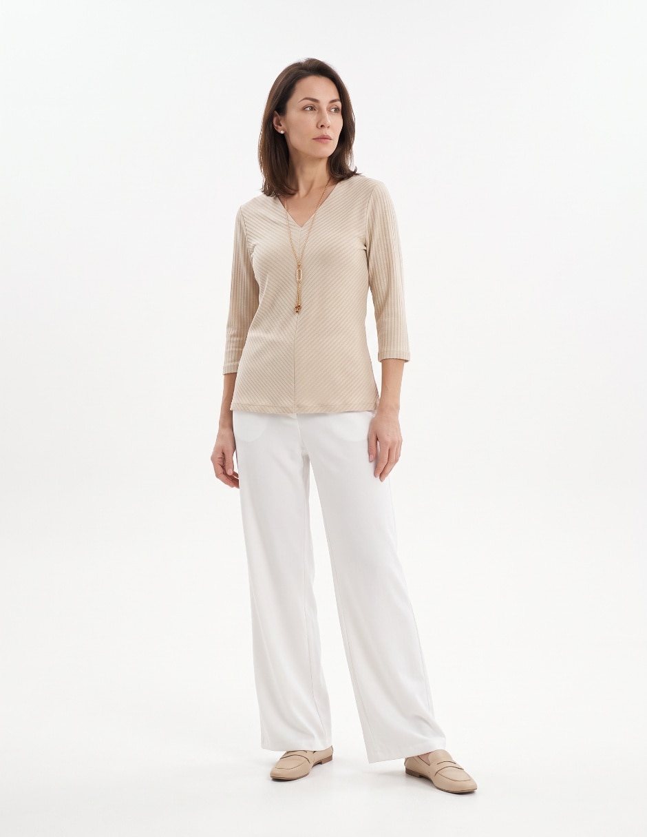 Blusa manga 3/4 para mujer 4