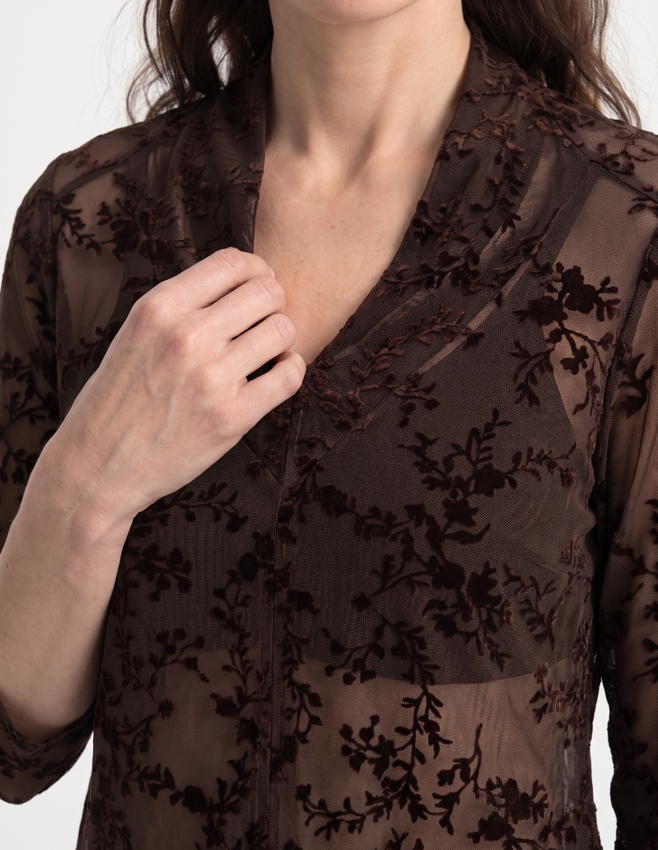 Blusa manga 3/4 para mujer 3