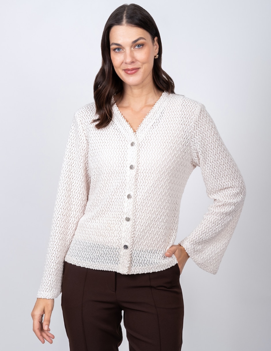 Blusa manga larga para mujer
