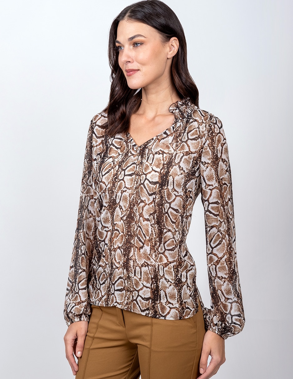 Blusa manga larga para mujer 3