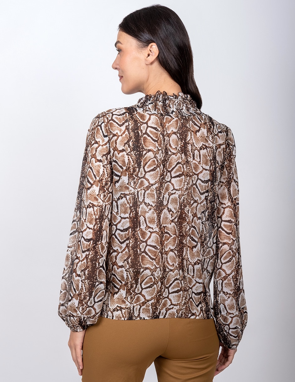 Blusa manga larga para mujer 4
