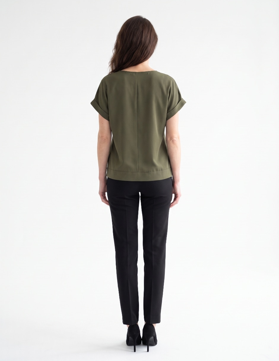 Blusa manga corta para mujer 2
