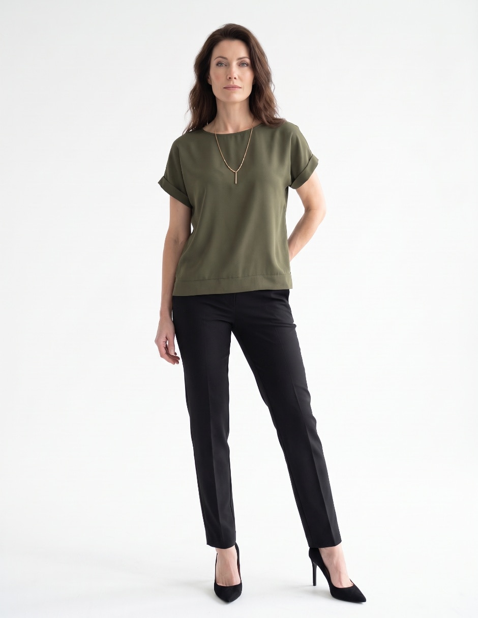Blusa manga corta para mujer 3