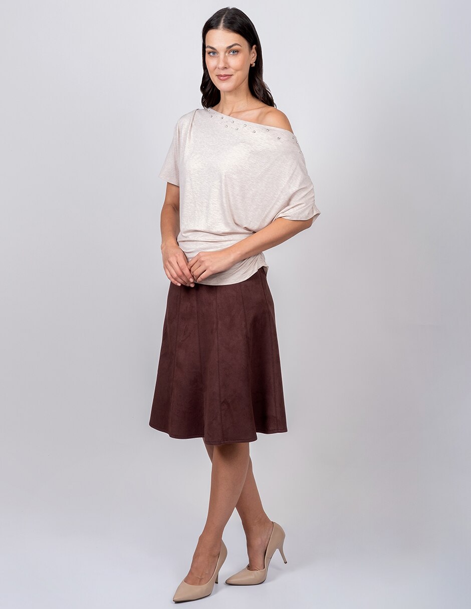 Blusa manga corta para mujer 4