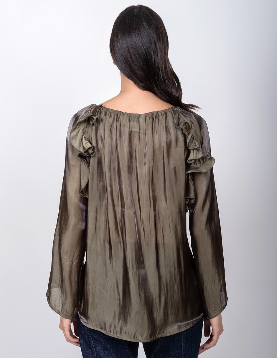 Blusa manga larga para mujer 2