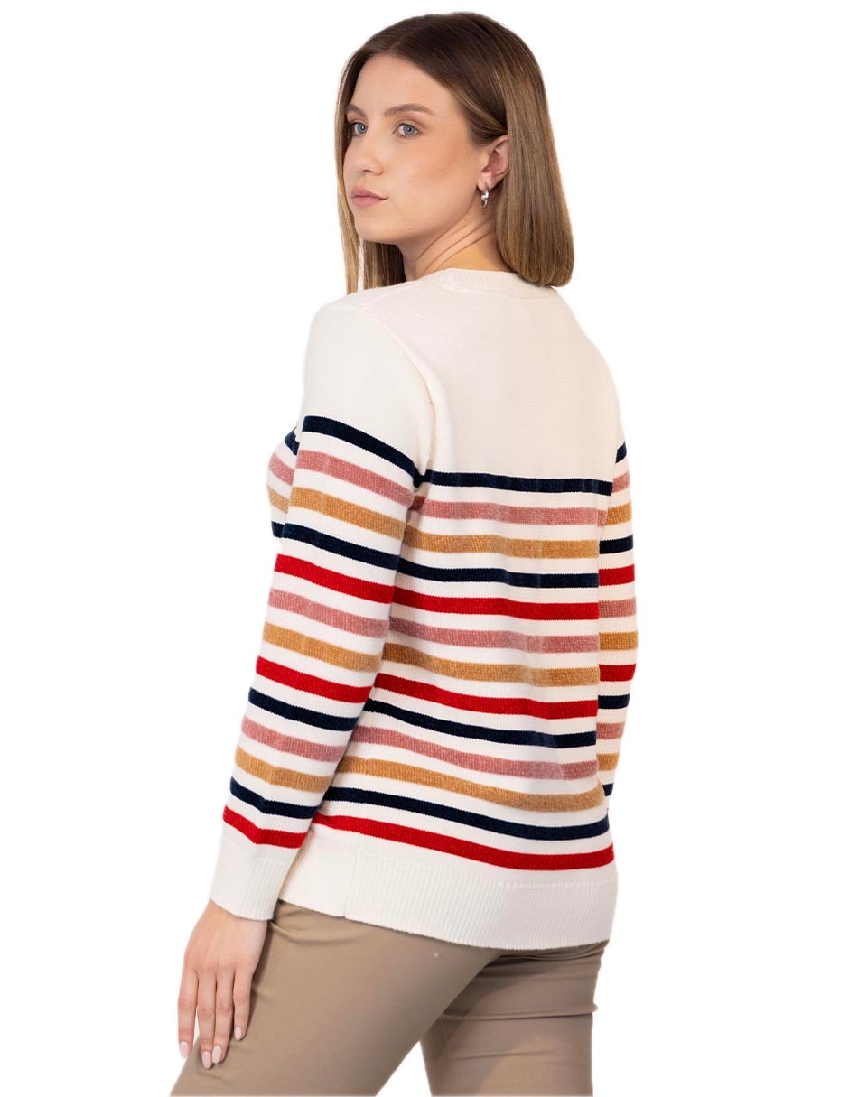 Suéter cuello redondo para mujer 4