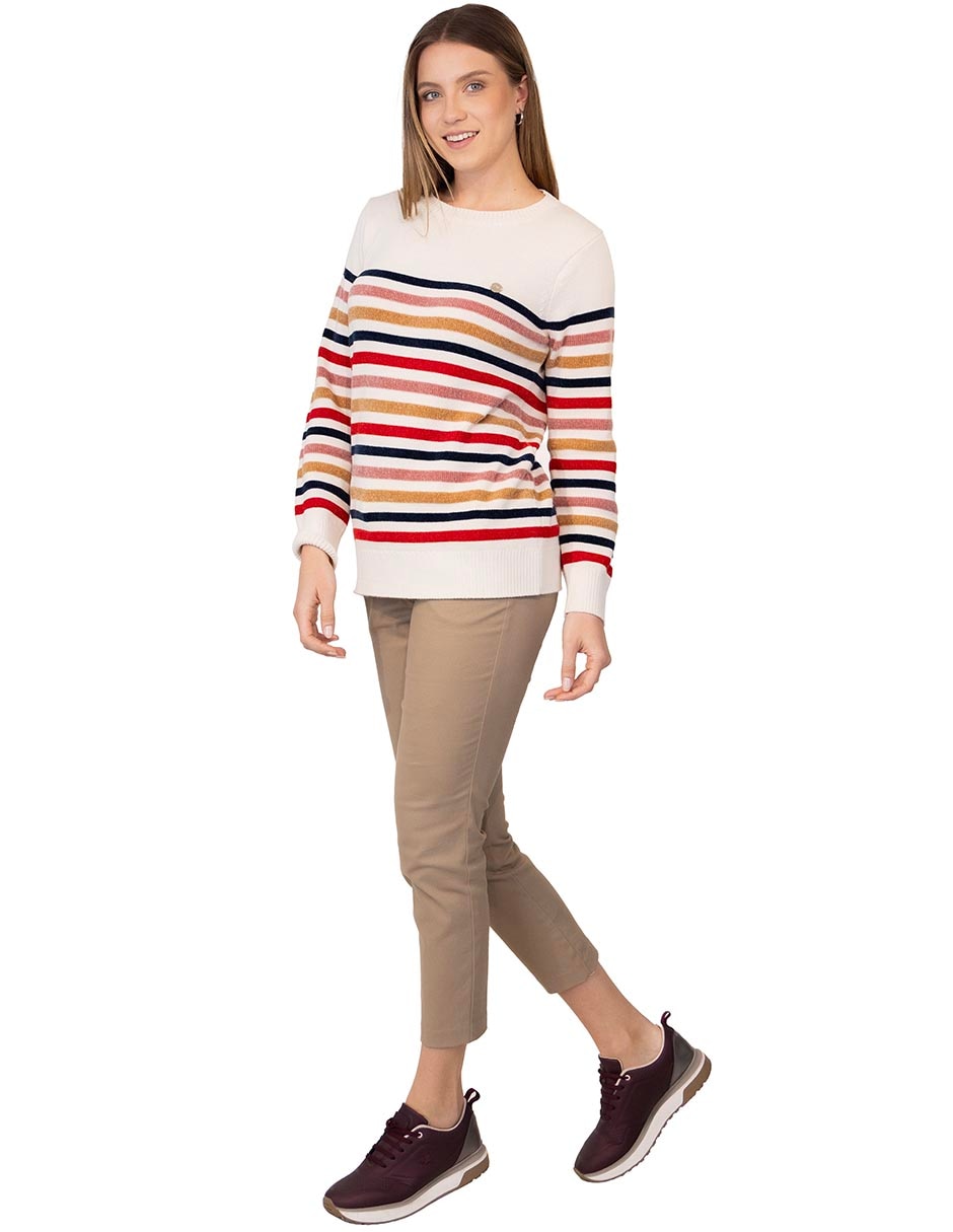 Suéter cuello redondo para mujer 3