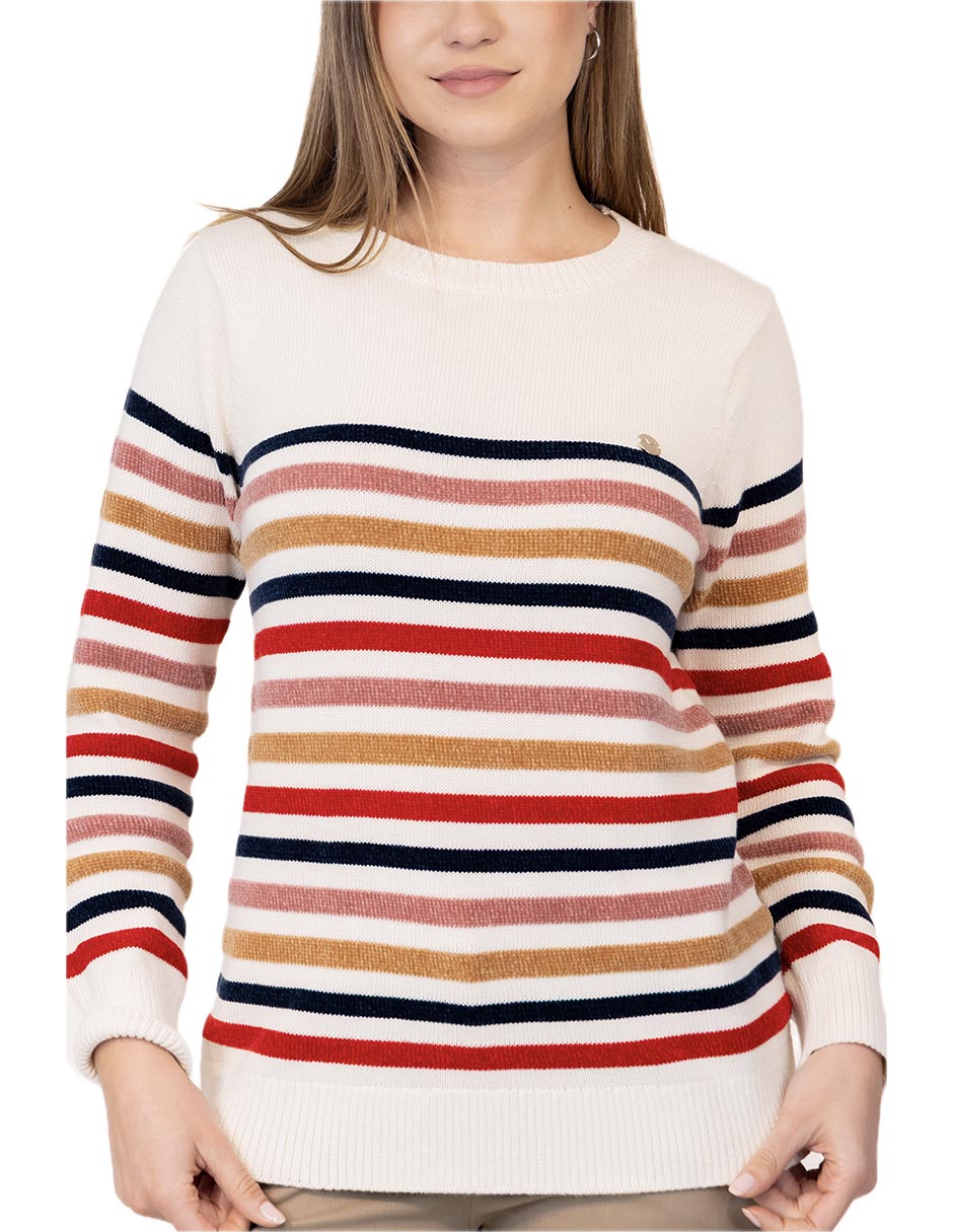 Suéter cuello redondo para mujer 2