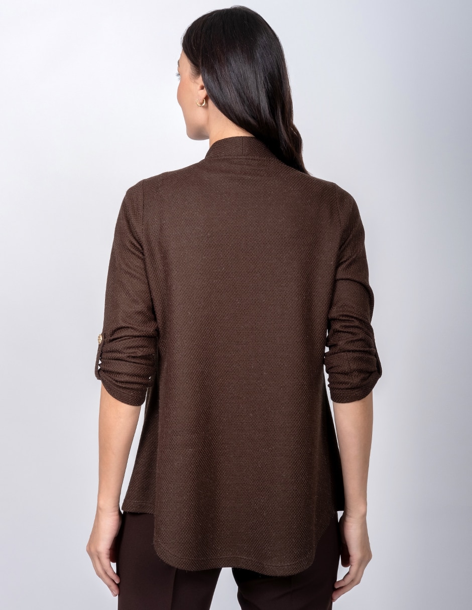Suéter cuello con botón para mujer 3