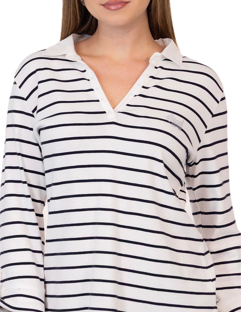Playera tipo polo para mujer 4