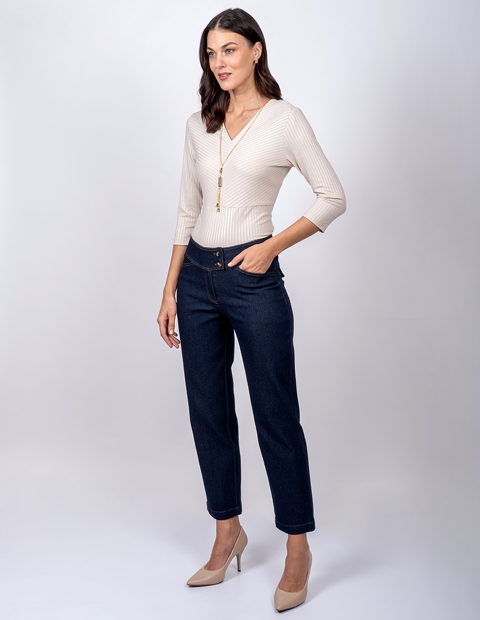 Pantalón capri regular para mujer 2
