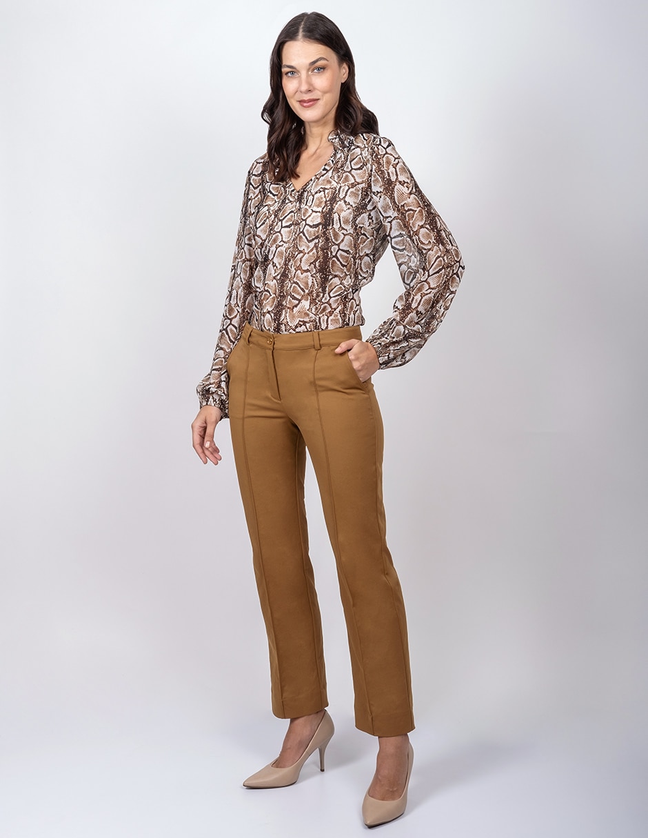 Pantalón capri regular para mujer 2