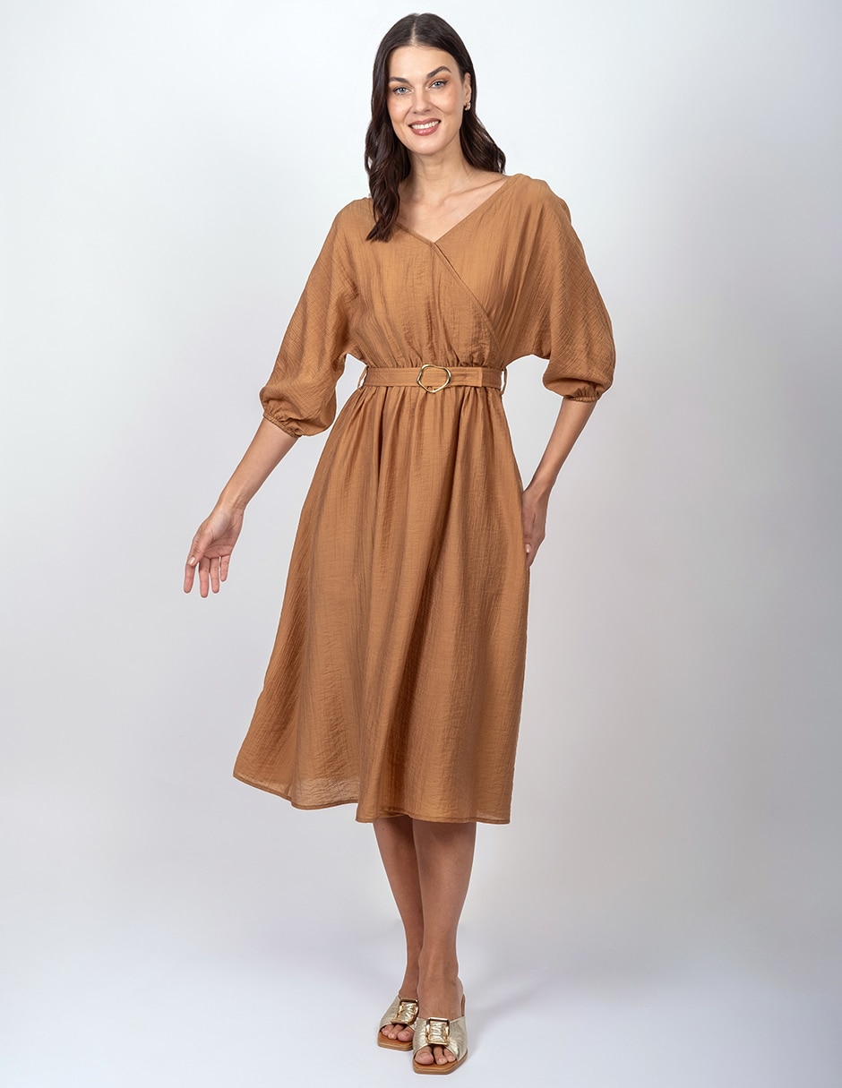 Vestido a la rodilla casual para mujer 1