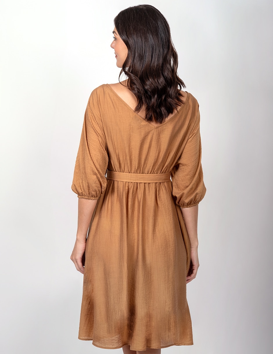 Vestido a la rodilla casual para mujer 2