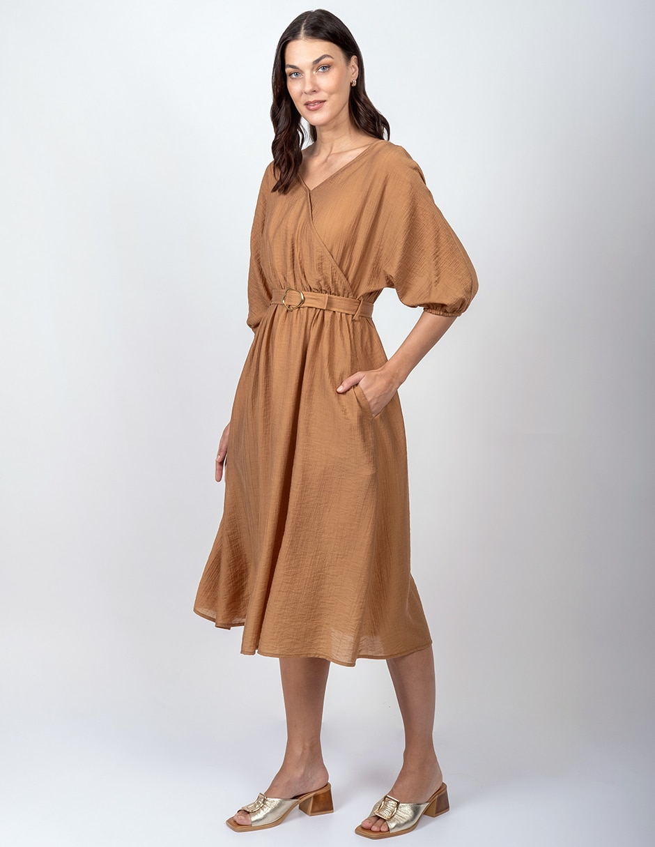 Vestido a la rodilla casual para mujer 4