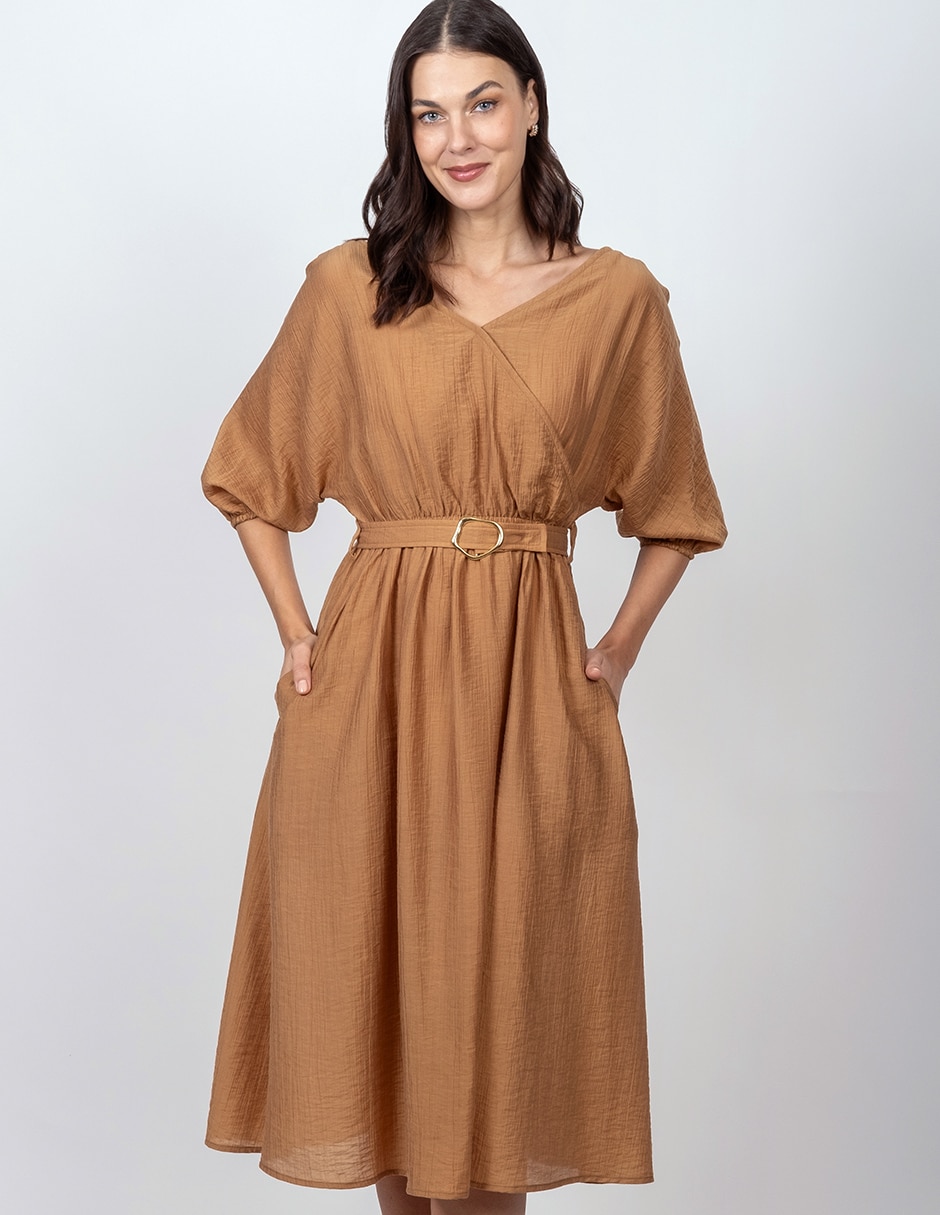 Vestido a la rodilla casual para mujer 3