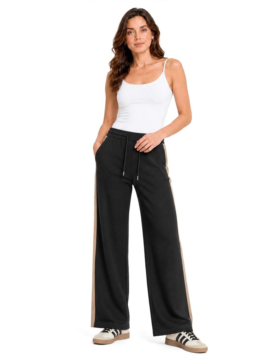 Pants regular con jareta para mujer 2