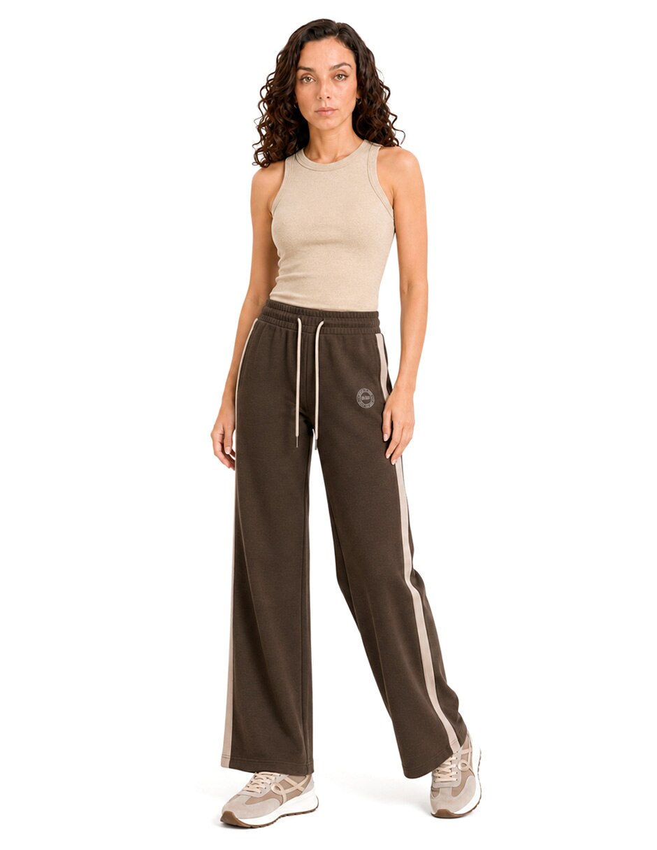 Pants regular con jareta para mujer 2