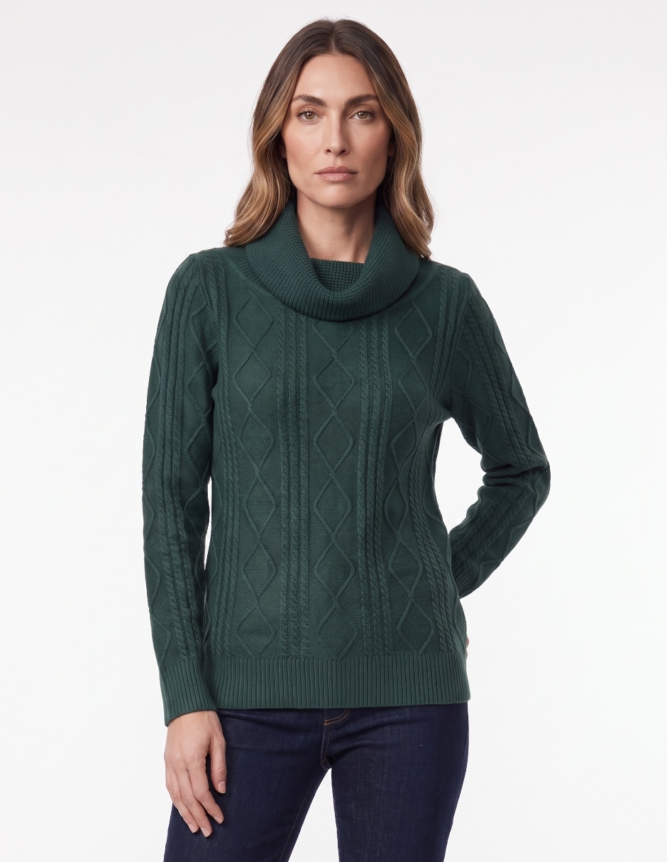 Suéter cuello alto para mujer 1