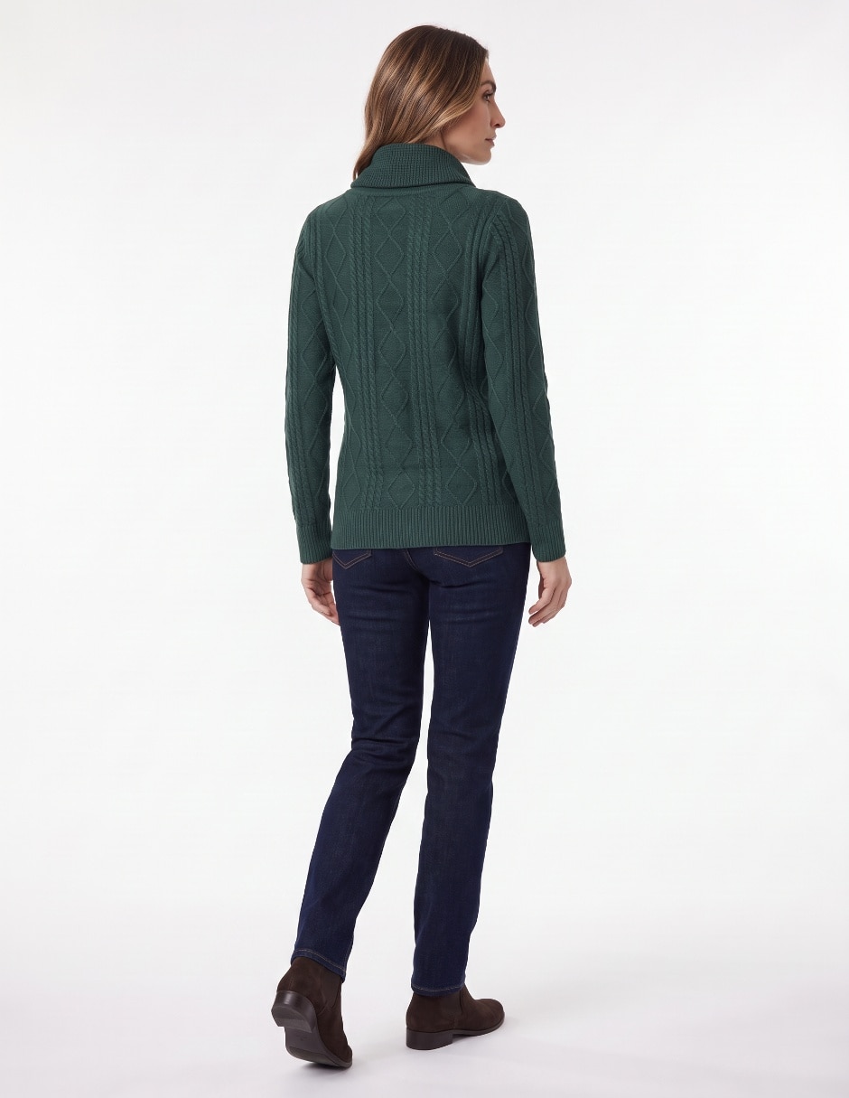 Suéter cuello alto para mujer 2
