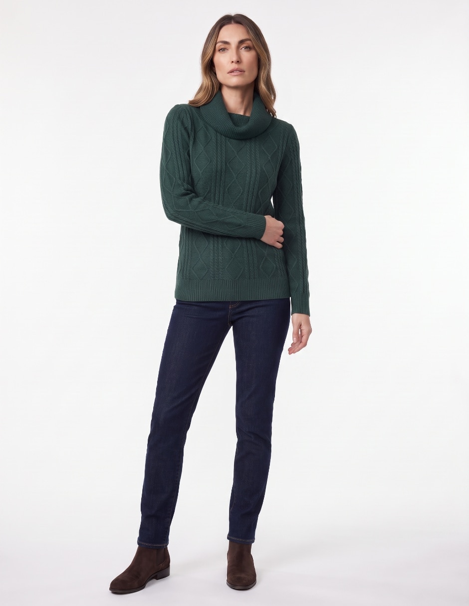 Suéter cuello alto para mujer 3