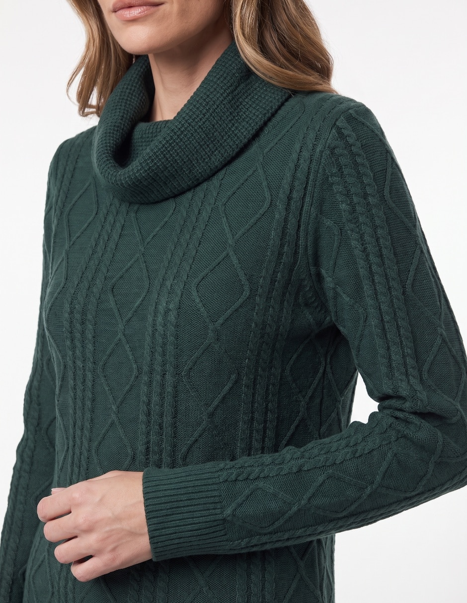 Suéter cuello alto para mujer 4