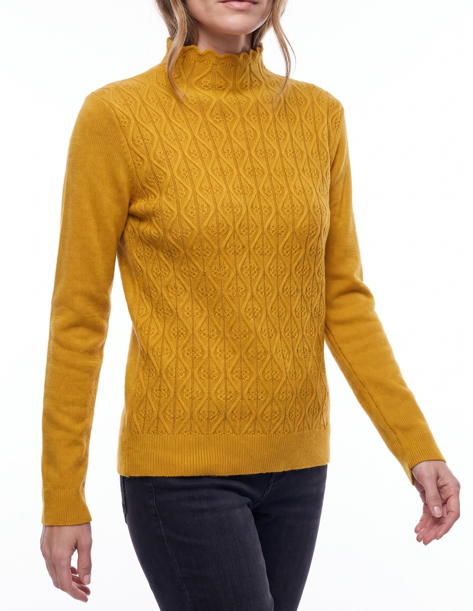 Suéter cuello alto para mujer 4