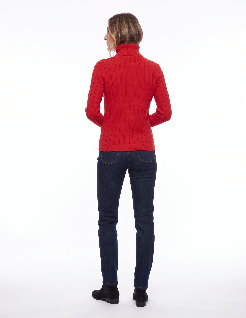 Suéter cuello alto para mujer 2