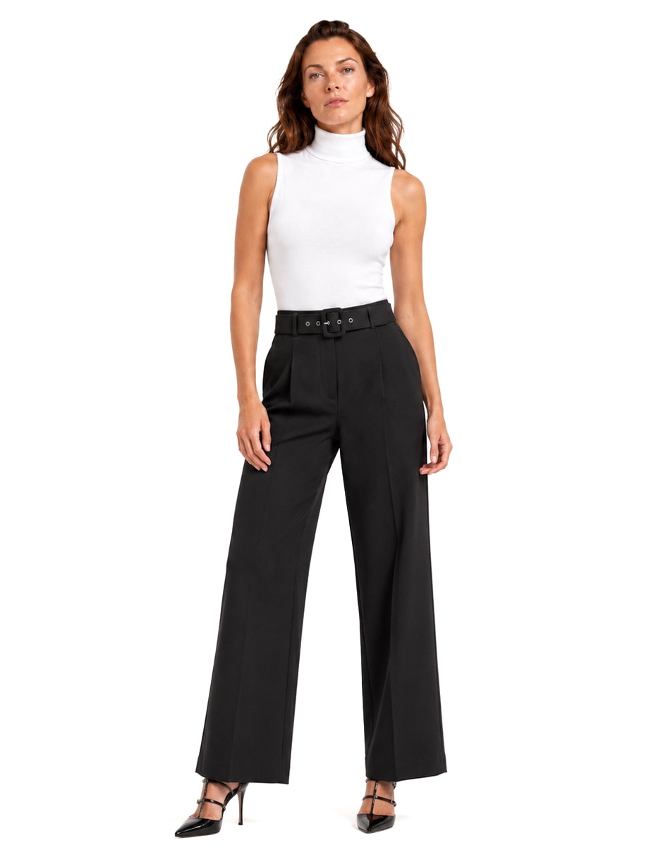 Pantalón esenciales recto para mujer 2