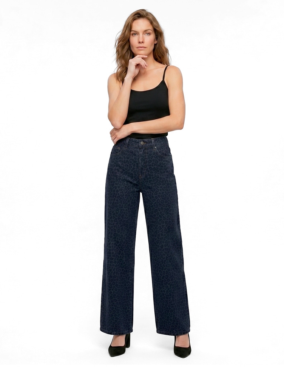 Jeans bota 226921 denim para mujer 5