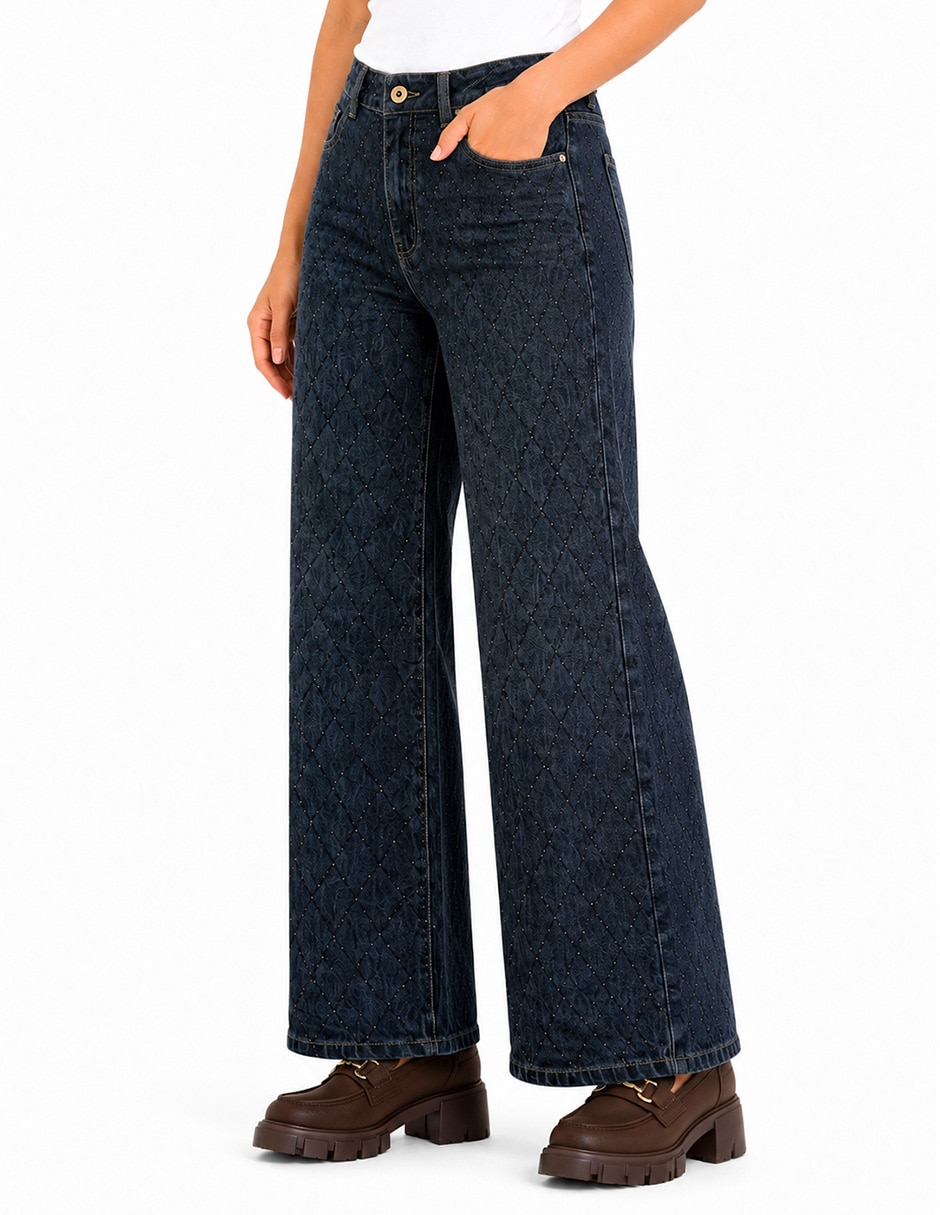 Jeans capri cigarrette 226934 denim para mujer 3
