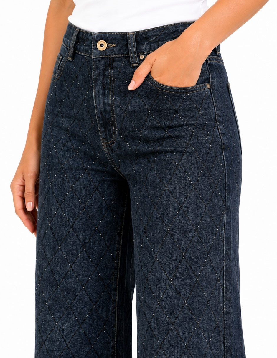 Jeans capri cigarrette 226934 denim para mujer 5