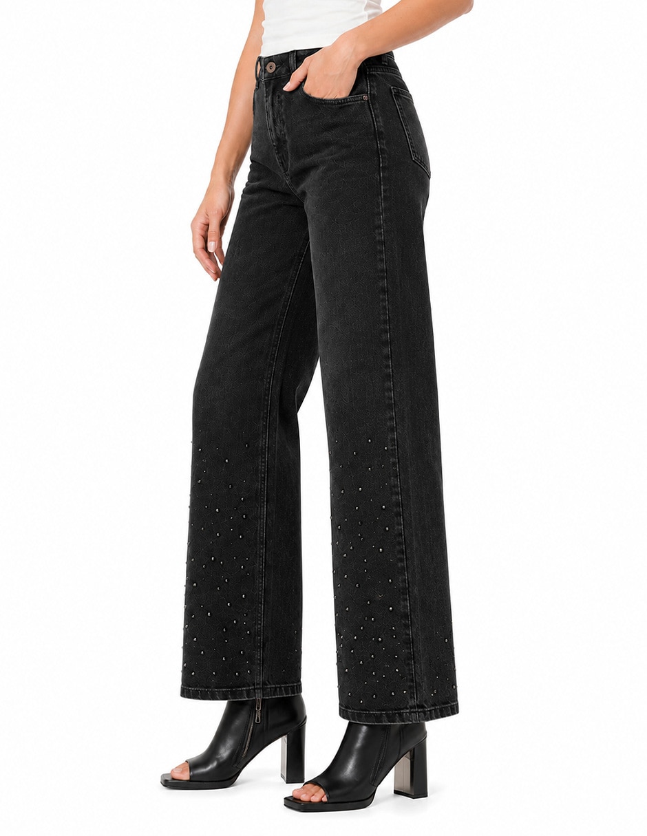 Jeans bota denim para mujer 3