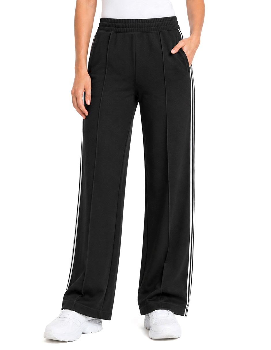Pants regular con elástico para mujer
