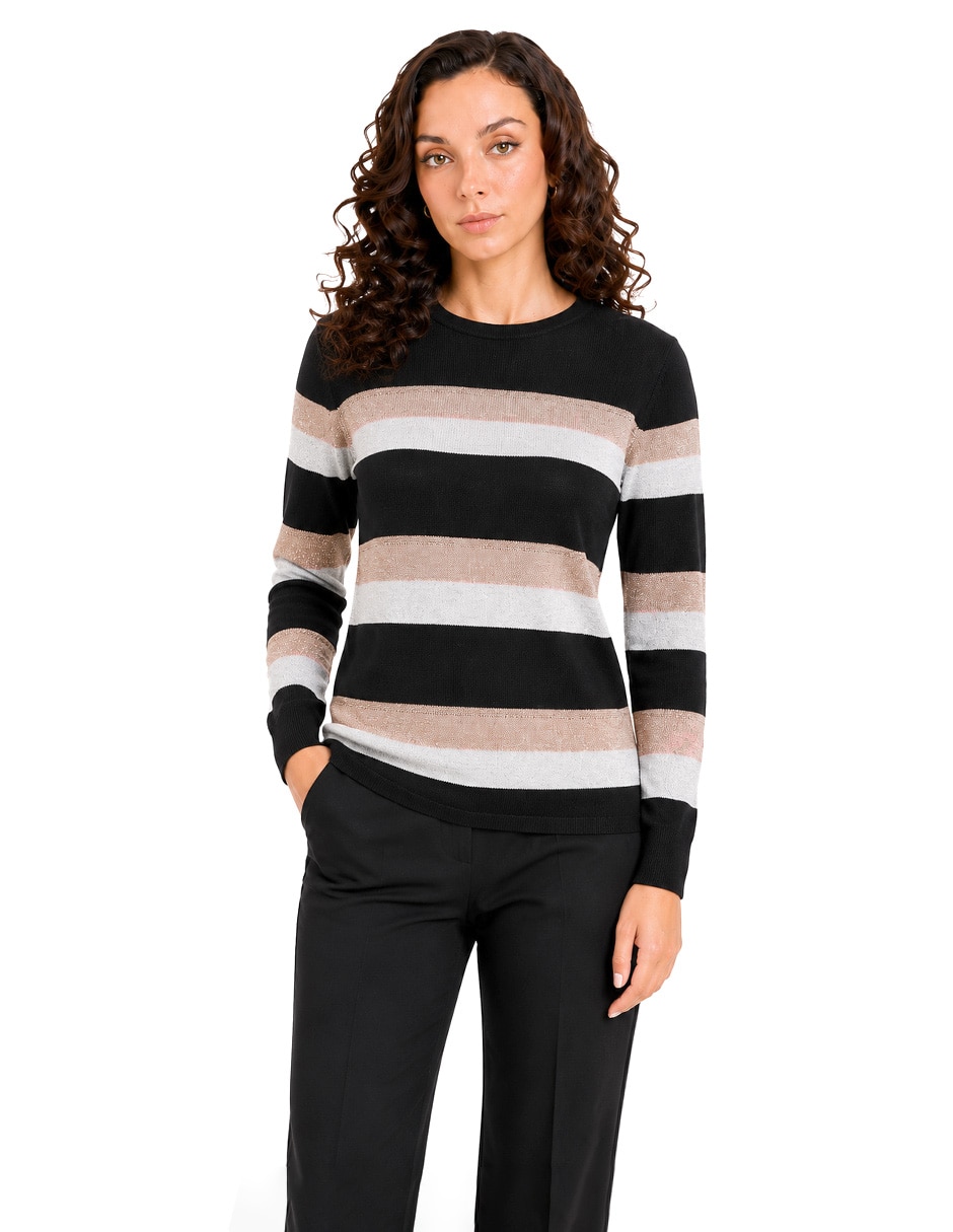 Suéter cuello redondo para mujer Suéter cuello redondo para mujer