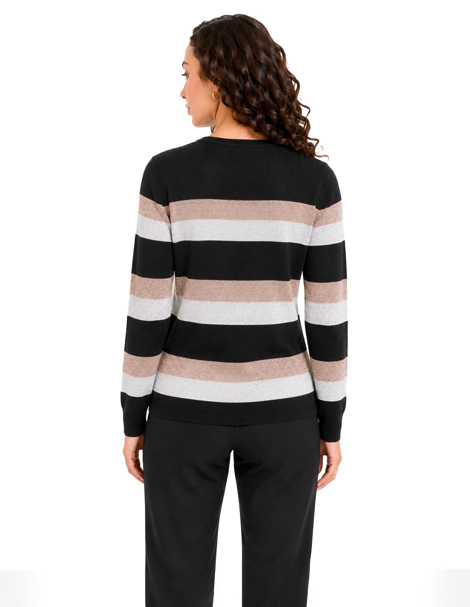 Suéter cuello redondo para mujer 4
