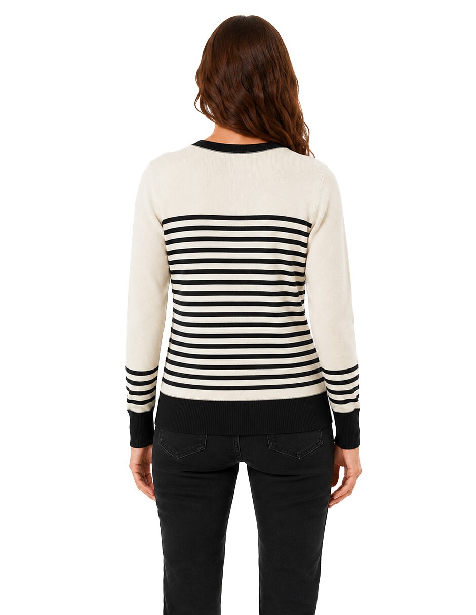 Suéter cuello redondo para mujer 3