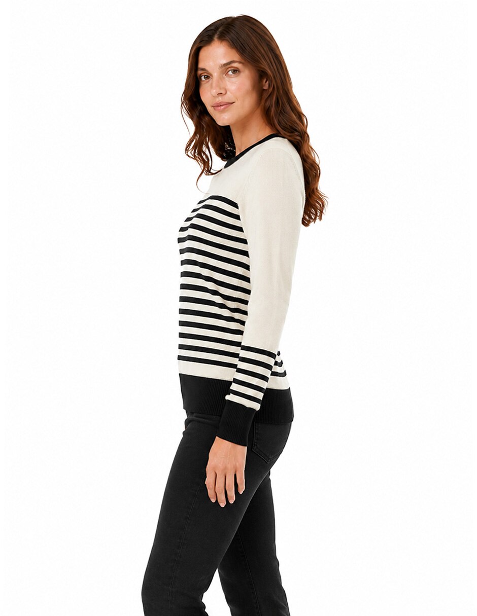 Suéter cuello redondo para mujer 5