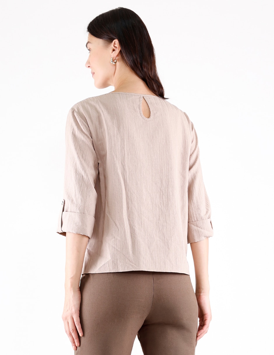 Blusa coleccion manga 3/4 para mujer 4