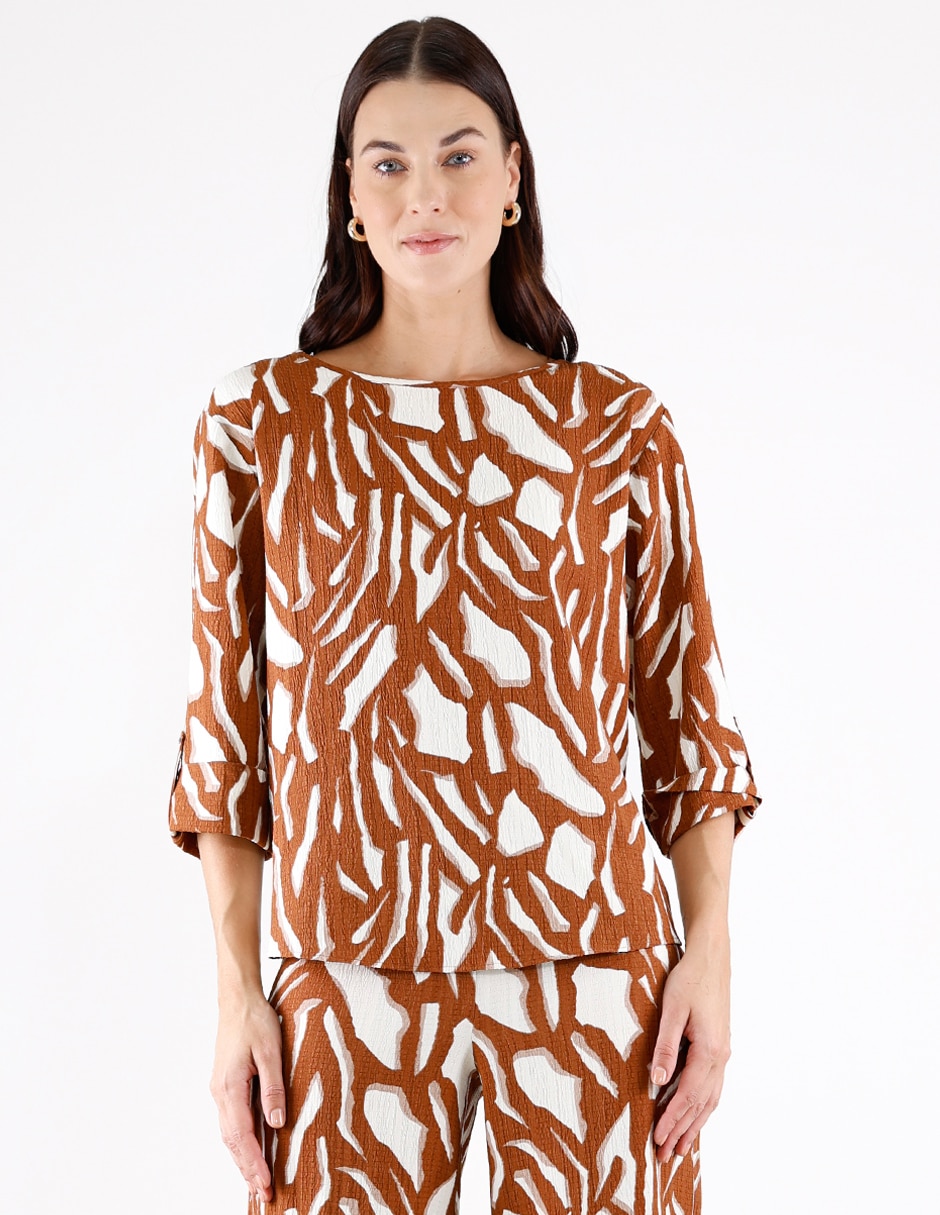 Blusa coleccion manga 3/4 para mujer Blusa coleccion manga 3/4 para mujer